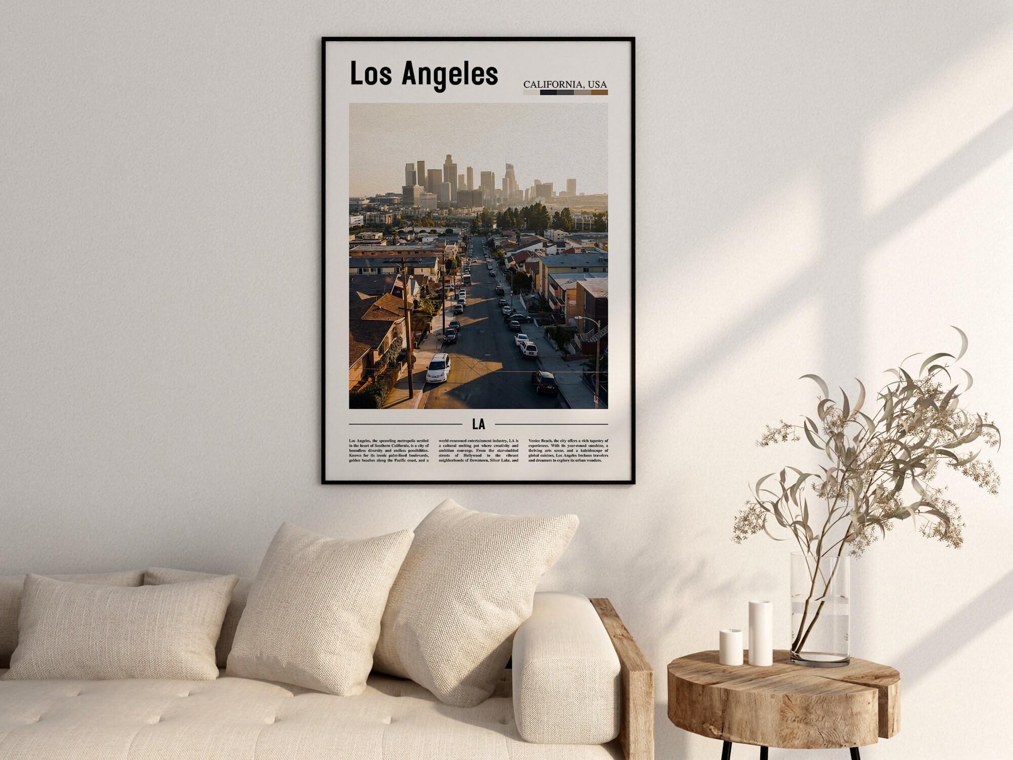 Los Angeles Print, Los Angeles Poster, Los Angeles Wall Art, LA ...