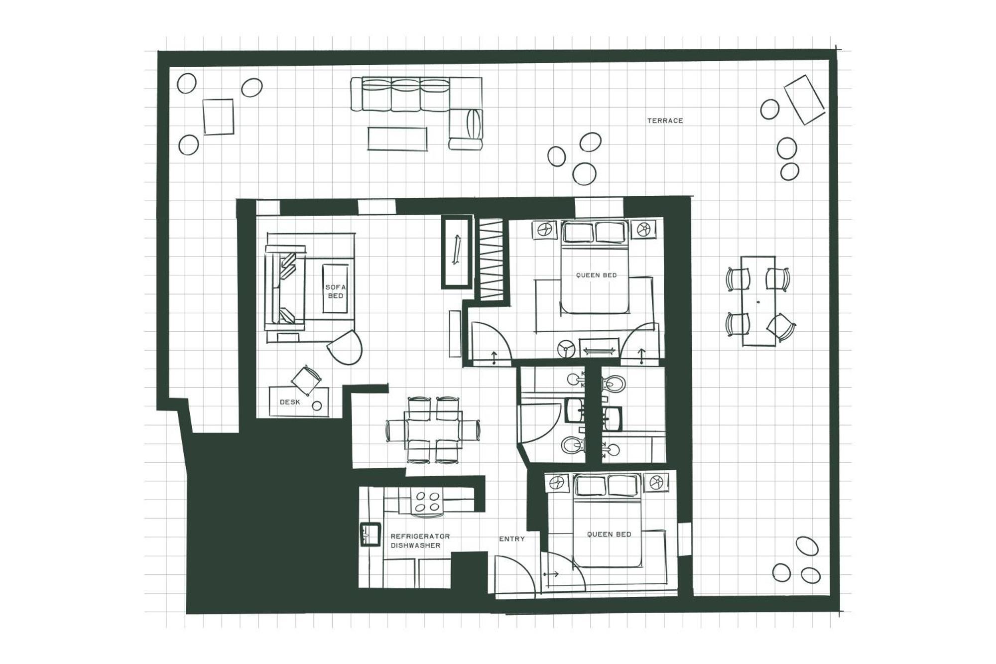The Two-Bedroom Penthouse Apartment,1742593156:JPEG